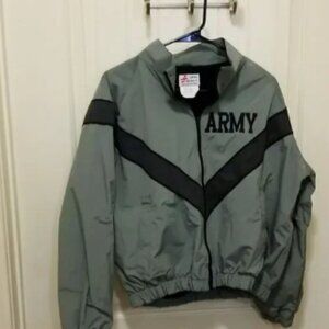 US Army PT Physical Fitness IPFU Uniform Jacket Gray Mens XSmall Reg, Wmn's Med